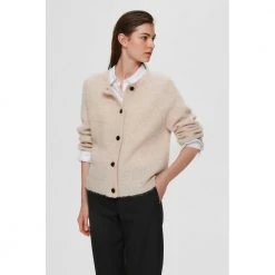 Selected Femme SLFLULU Cardigan Beige -dame-cardigans Butikk unnamed file 20