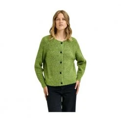 Selected Femme Slflulu Ls Knit Short Cardigan Green -dame-cardigans Butikk unnamed file 2023