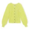 Ganni Cardigan Yellow -dame-cardigans Butikk unnamed file 2027