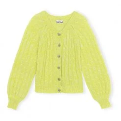Ganni Cardigan Yellow