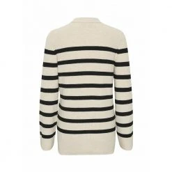 Offwhite Med Sorthe Striper Inwear In Wear Gittel Cardigan Dame White 15 Offwhite Med Sorthe Striper Inwear In Wear Gittel Cardigan Dame White -dame-cardigans Butikk unnamed file 2056