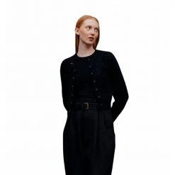 Cathrine Hammel Mohair Petit Cardigan Black