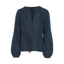 Ella&il Fredrikke Chunky Cardigan Blue