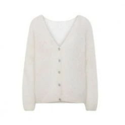 American Dreams Short Cardigan White