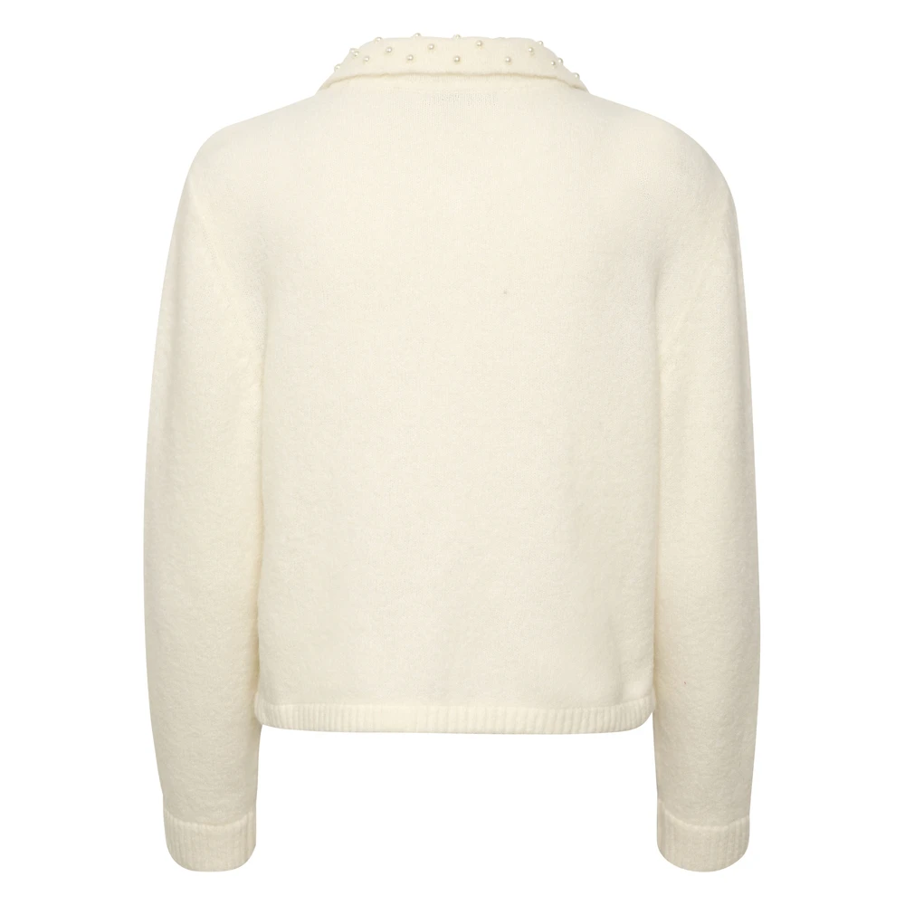 Gestuz AlphaGZ Collar Cardigan Beige 3 Gestuz AlphaGZ Collar Cardigan Beige