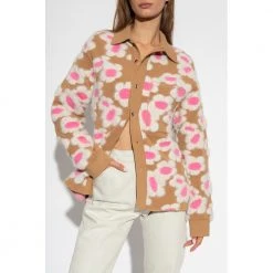 Jacquemus Neve Fleurs Cardigan Brown -dame-cardigans Butikk unnamed file 2114
