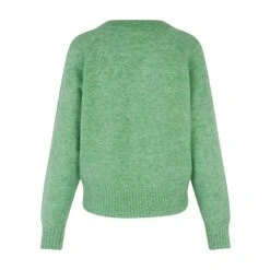 Second Female Knit Boxy Cardigan Green -dame-cardigans Butikk unnamed file 2221