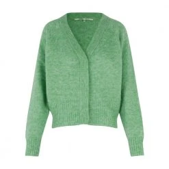 Second Female Knit Boxy Cardigan Green -dame-cardigans Butikk unnamed file 2224