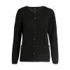 Signature Cardigan Med Knepping Og Lommer Black