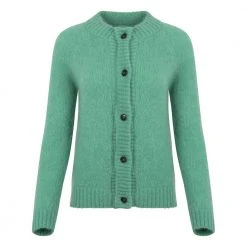 IBEN Monty Cardigan Cre - Sea Green Green