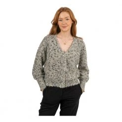 Urban Pioneers Joanna Cardigan - Black Olive Gray -dame-cardigans Butikk unnamed file 2263