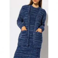 Chloé Cashmere Cardigan Blue -dame-cardigans Butikk unnamed file 2269