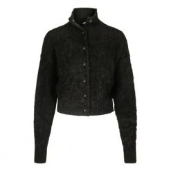 Cathrine Hammel Mohair Cropped Cardigan Black -dame-cardigans Butikk unnamed file 2307