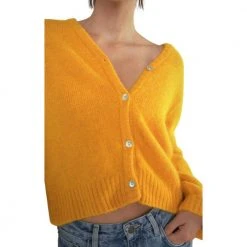 American Vintage Cardigan Orange