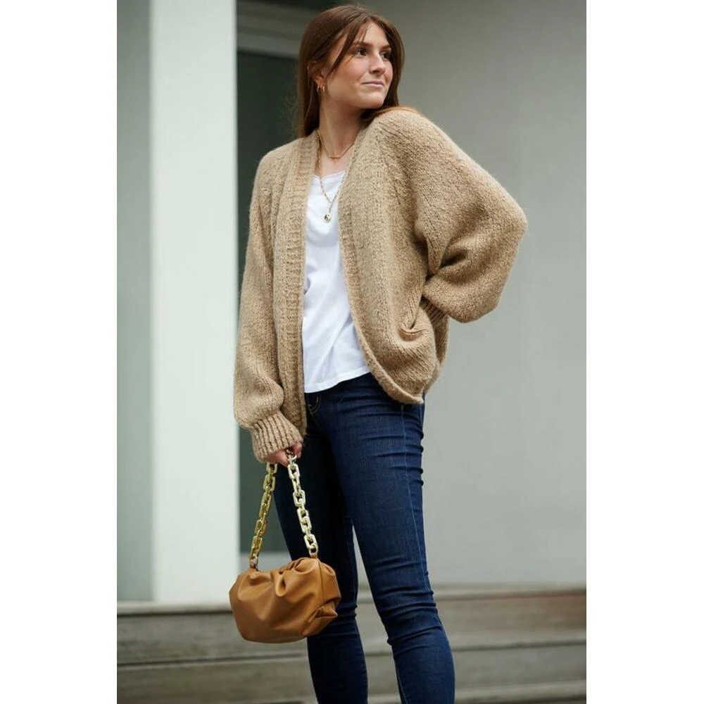 Noella Knit Cardigan Yttertøy Beige 4 Noella Knit Cardigan Yttertøy Beige - Bilde 2