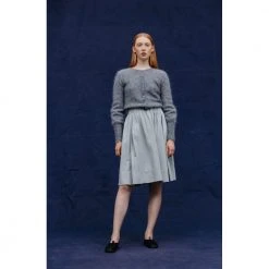 Sjøgrønn Cathrine Hammel Lys Sjøgrønn Mohair Petit Cardigan Cardigan Gray