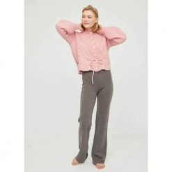 Ella&il Sophia Chunky Cardigan Pink -dame-cardigans Butikk unnamed file 24