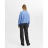 Mellomblå Selected Femme Slfivi Ls Knit Cardigan B Cardigan Blue -dame-cardigans Butikk unnamed file 2454