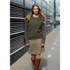 Ane Mone Vakker Angora Cardigan Green