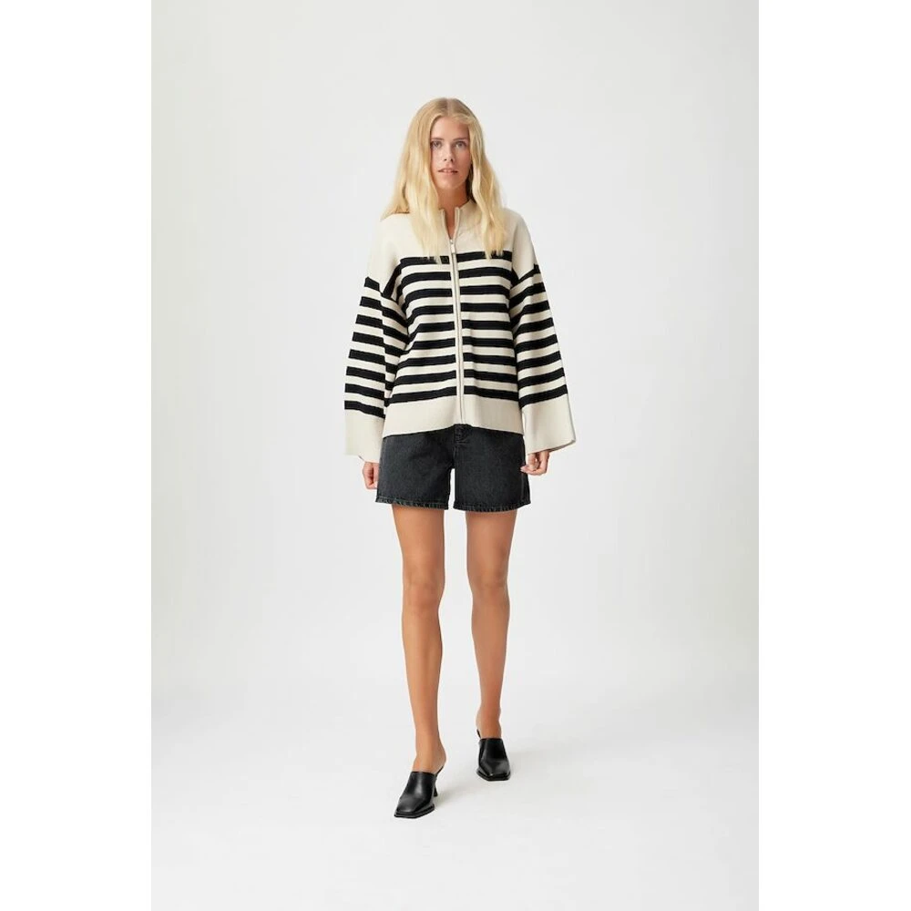 Gestuz TalliGZ Striped Cardigan Beige 6 Gestuz TalliGZ Striped Cardigan Beige - Bilde 4