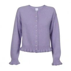 Ane Mone Vakker Angora Cardigan Med Perle Knapper! Purple -dame-cardigans Butikk unnamed file 2521