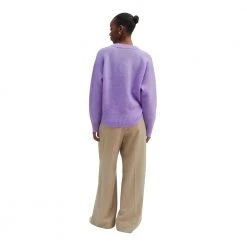 Second Female Brook Knit Boxy Cardigan - Lilla Purple -dame-cardigans Butikk unnamed file 2541