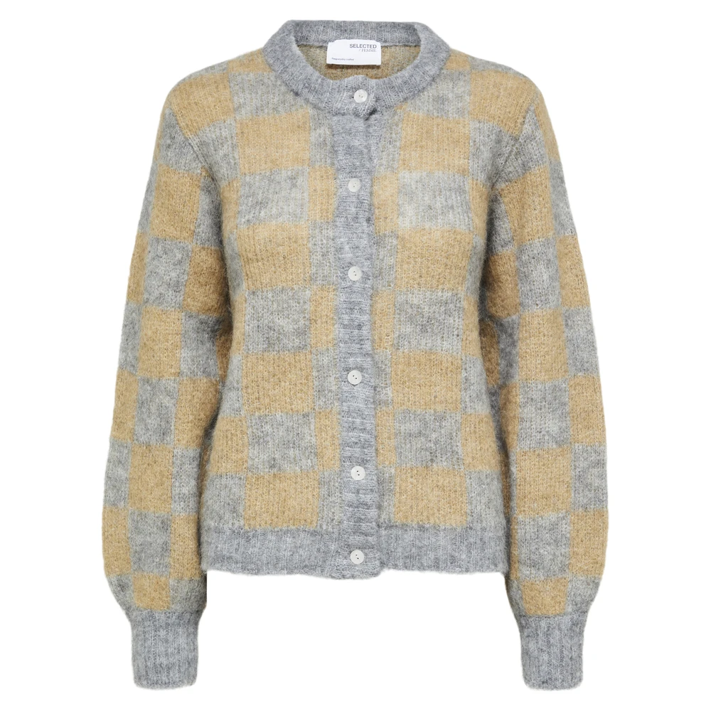 Selected Femme Slfilona Ls Knit Cardigan Beige 3 Selected Femme Slfilona Ls Knit Cardigan Beige