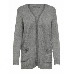 Grå Only Lesly L/S Open Cardigan Knt Cardigan Gray -dame-cardigans Butikk unnamed file 2571
