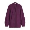 Dark Purple Vila Vibanu L/S Open Knit Cardigan/Rou Knit Purple -dame-cardigans Butikk unnamed file 2600