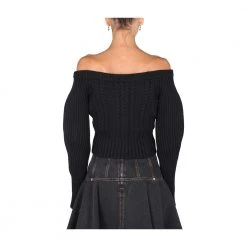 Alexander McQueen Knitted Cardigan Black