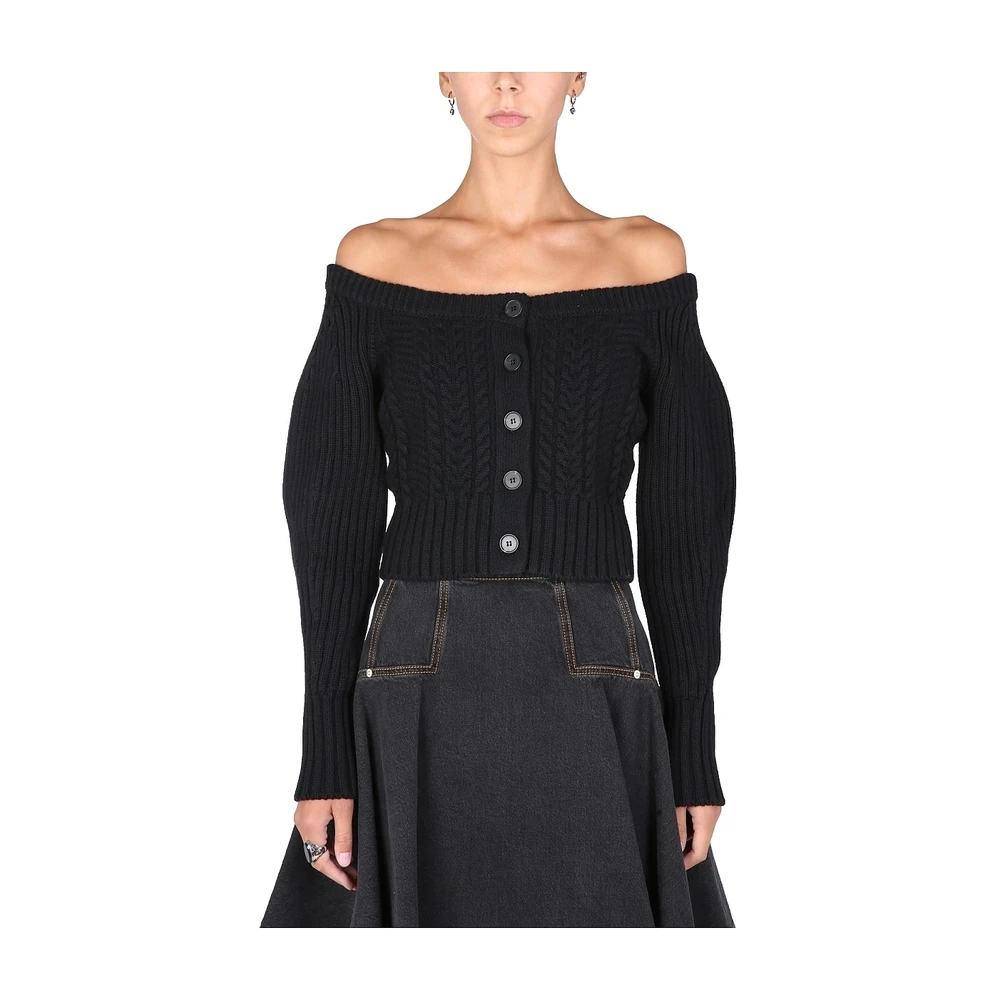 Alexander McQueen Knitted Cardigan Black 5 Alexander McQueen Knitted Cardigan Black - Bilde 3