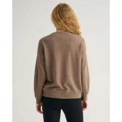 Gant D1. Superfine Lambswool Cardigan - Mole Brown Brown