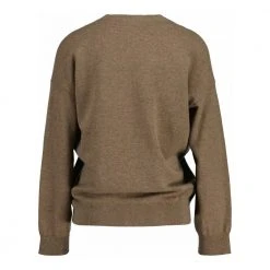 Gant D1. Superfine Lambswool Cardigan - Mole Brown Brown -dame-cardigans Butikk unnamed file 2710