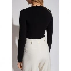 Nanushka Danique Cropped Cardigan Black -dame-cardigans Butikk unnamed file 2753