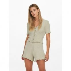 ONLY Lina Ss Ruffle Cardigan Jacket Beige -dame-cardigans Butikk unnamed file 2788