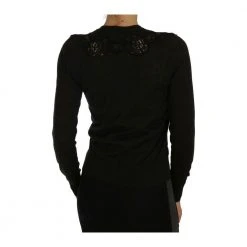 Dolce & Gabbana Lace Button Up Cardigan Black -dame-cardigans Butikk unnamed file 2825