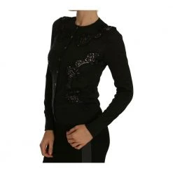 Dolce & Gabbana Lace Button Up Cardigan Black -dame-cardigans Butikk unnamed file 2826