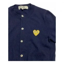 Comme Des Garçons V-Neck Pullover Blue -dame-cardigans Butikk unnamed file 2849