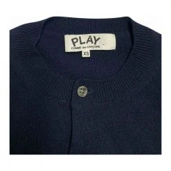 Comme Des Garçons V-Neck Pullover Blue -dame-cardigans Butikk unnamed file 2850
