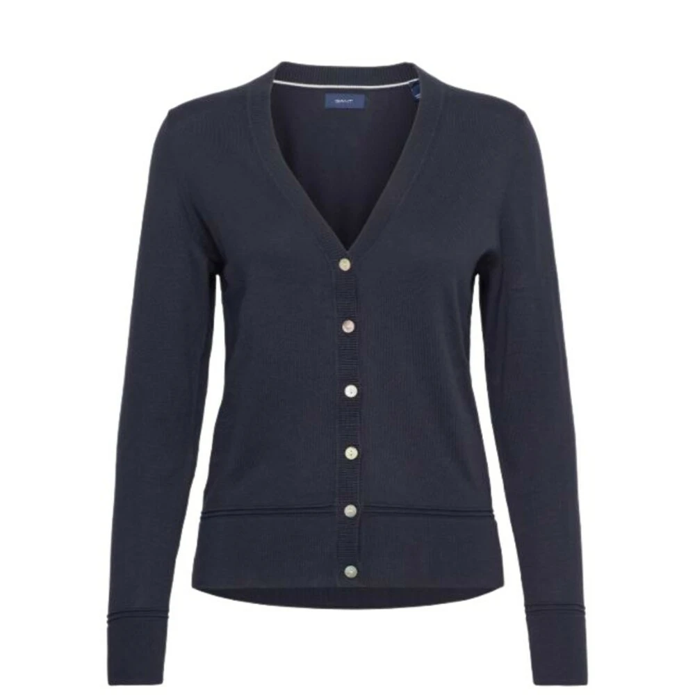 Gant V-Cardigan Black 4 Gant V-Cardigan Black - Bilde 2