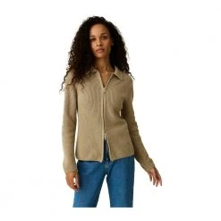 Lexington Nadine Blend Knitted Zip Cardigan Beige -dame-cardigans Butikk unnamed file 2897