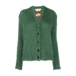 Marni V-neck Buttoned Cardigan Green