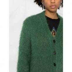 Marni V-neck Buttoned Cardigan Green -dame-cardigans Butikk unnamed file 2913