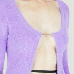 Jacquemus Knitwear Purple -dame-cardigans Butikk unnamed file 2918