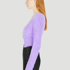Jacquemus Knitwear Purple -dame-cardigans Butikk unnamed file 2920