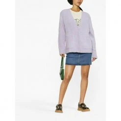 A.P.C. Cardigans Purple -dame-cardigans Butikk unnamed file 2923