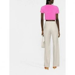 Jacquemus Round-neck Knitwear Pink -dame-cardigans Butikk unnamed file 2940