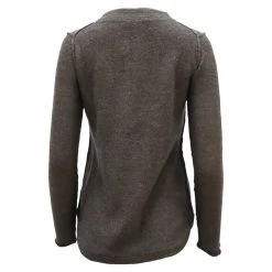 Tory Burch Mim Tunic Sweater In Melange Acrylic Black