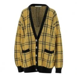 Alessandra Rich Cardigan Yellow