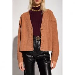 See By Chloé Relaxed-fitting Cardigan Brown -dame-cardigans Butikk unnamed file 3034